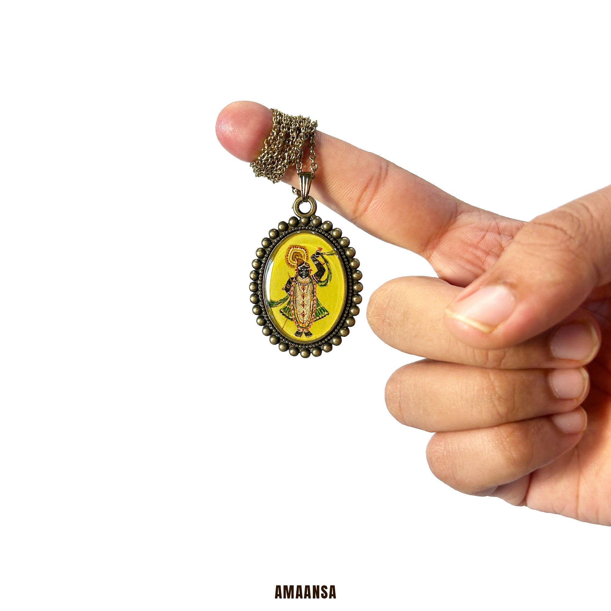 Divine Grace of ShrinathJi [Hand-Painted] [Made-to-Order]