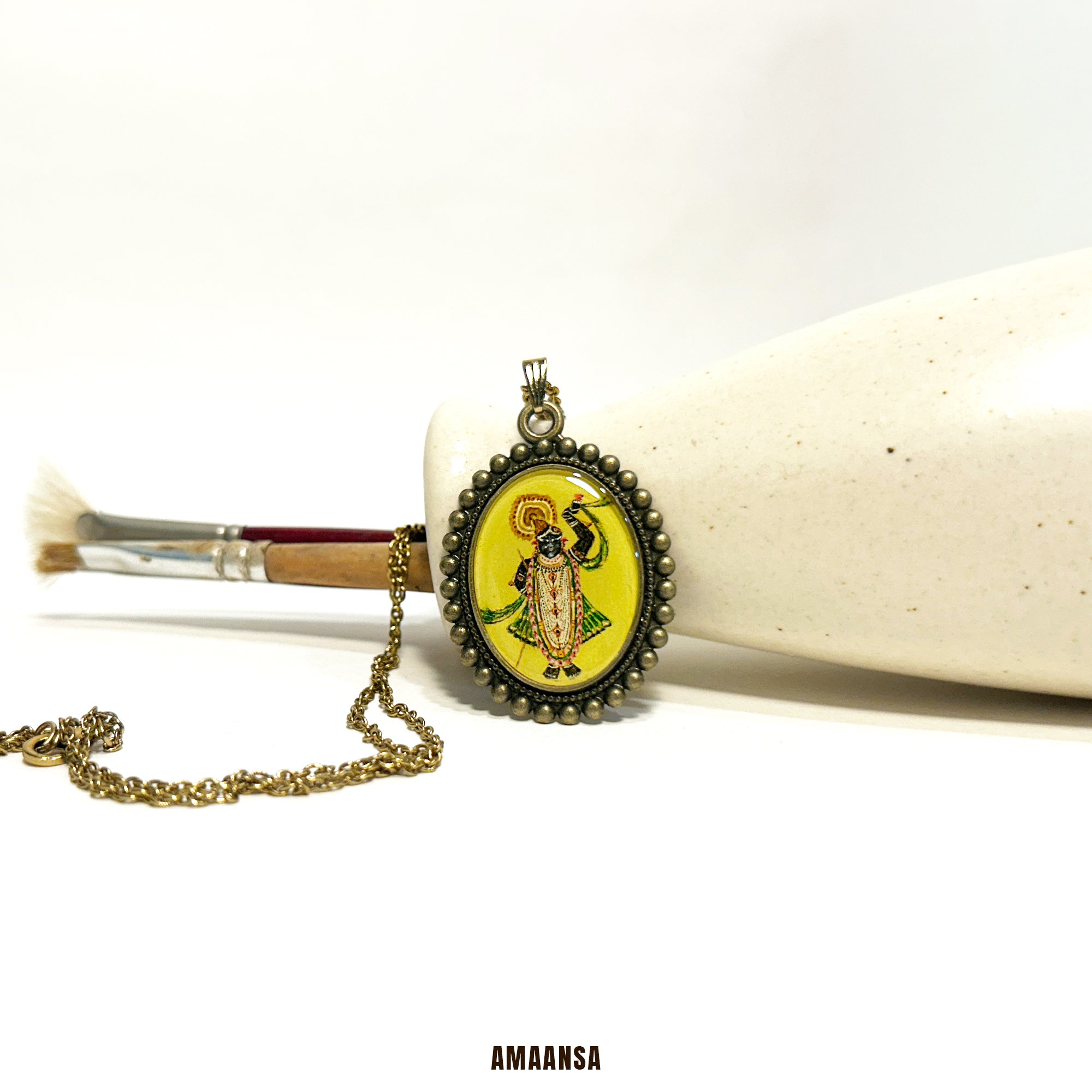 Divine Grace of ShrinathJi [Hand-Painted] [Made-to-Order]