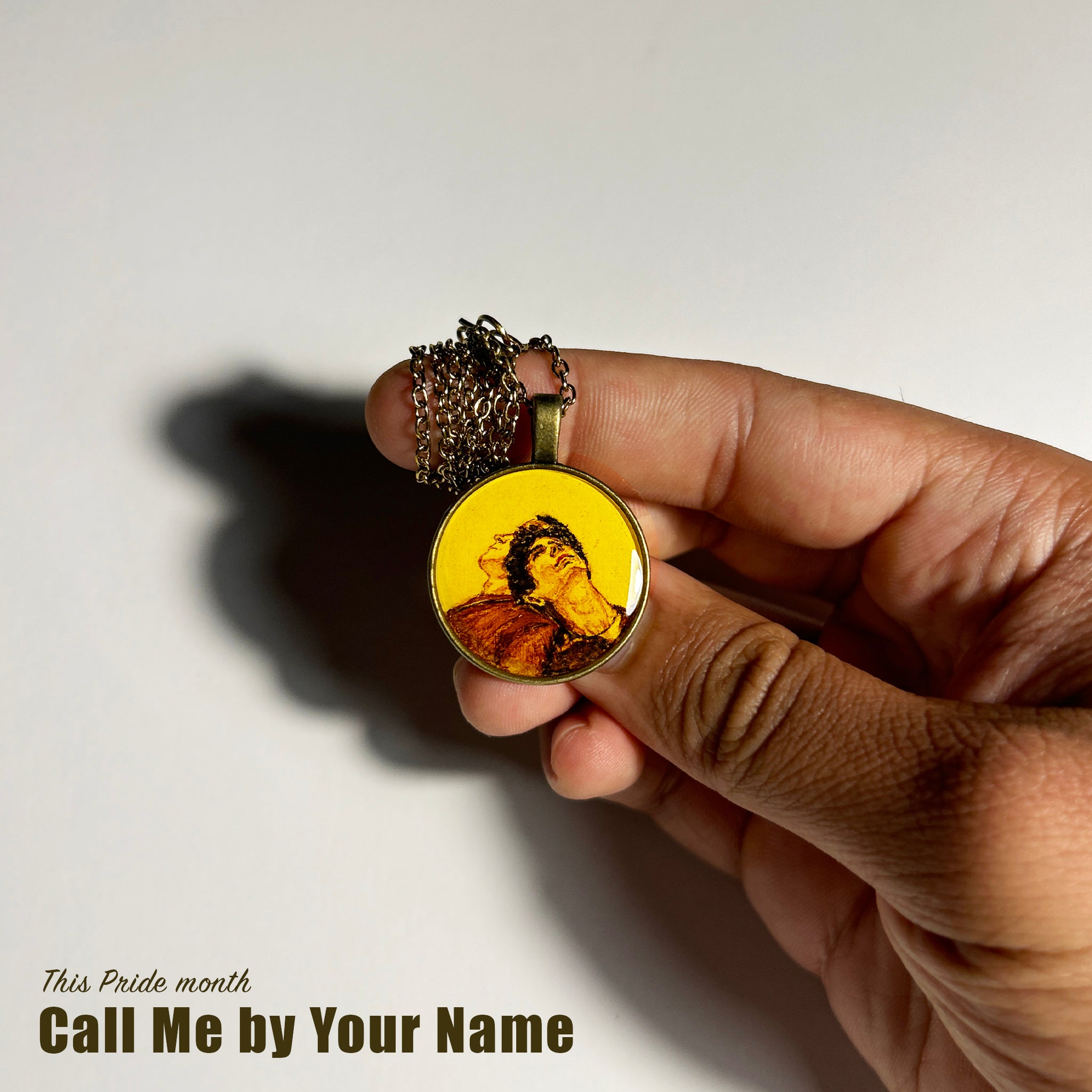 Vintage PRIDE: Call Me By Your Name Miniature Pendant – AMAANSA
