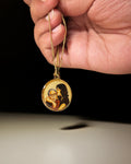 Premium 18k Gold PVD Pendant with Custom Miniature Art