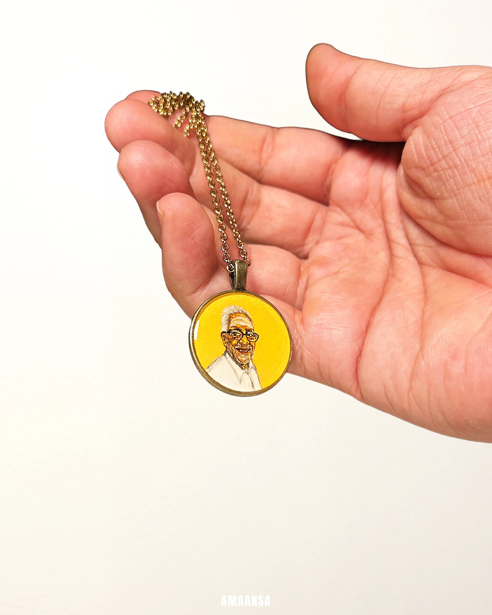 Single Face- Custom Portrait Pendant: [Made-to-order]