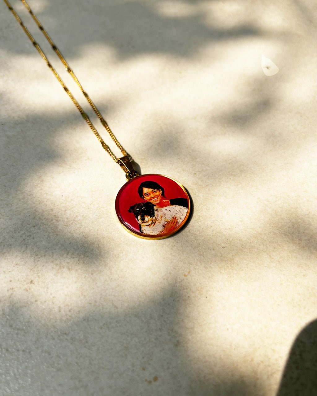 Pet Portrait Pendant Premium | Two Face | Full coloured- Personalized Art Jewelry