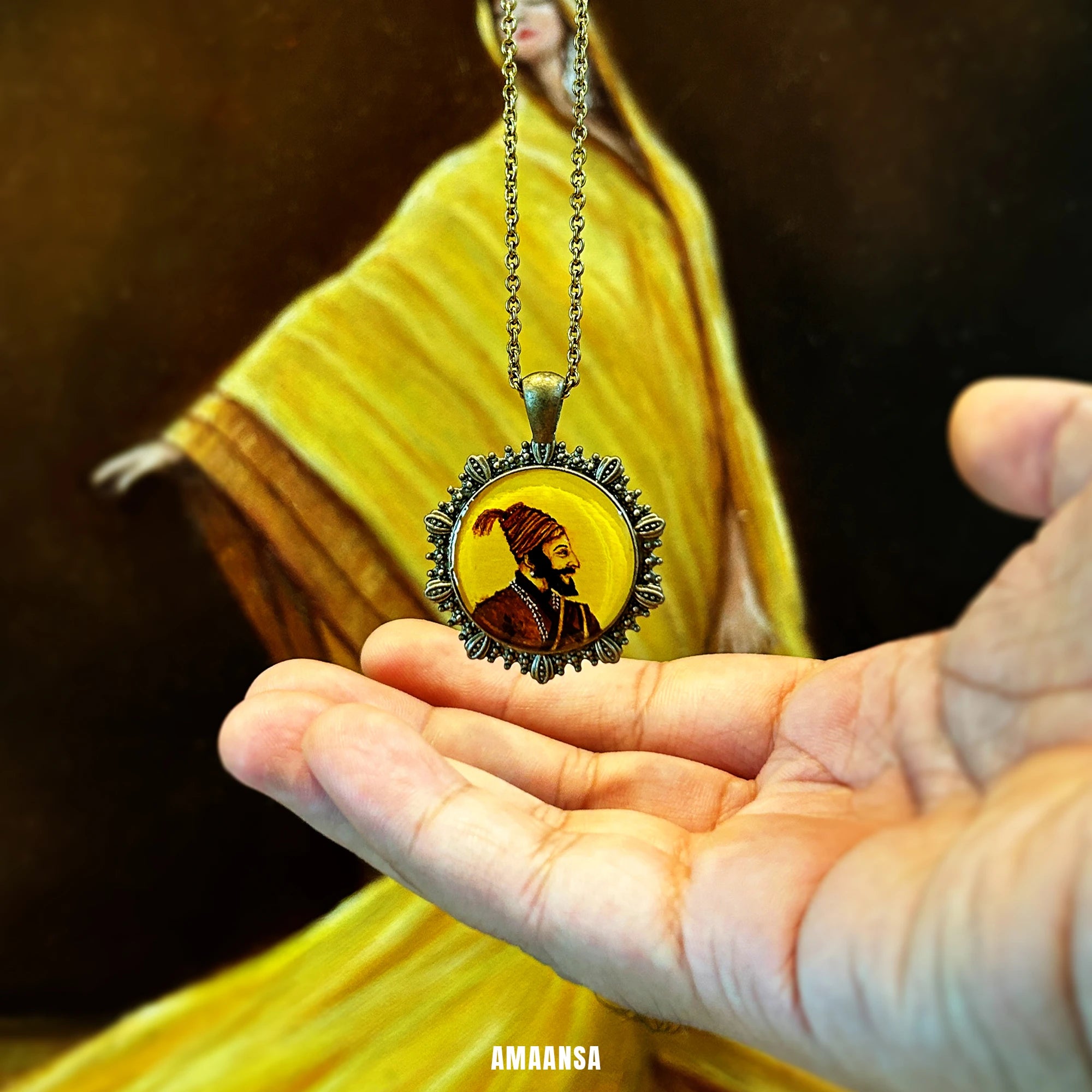 Chhatrapati Shivaji Maharaj Legacy in Miniature Pendant