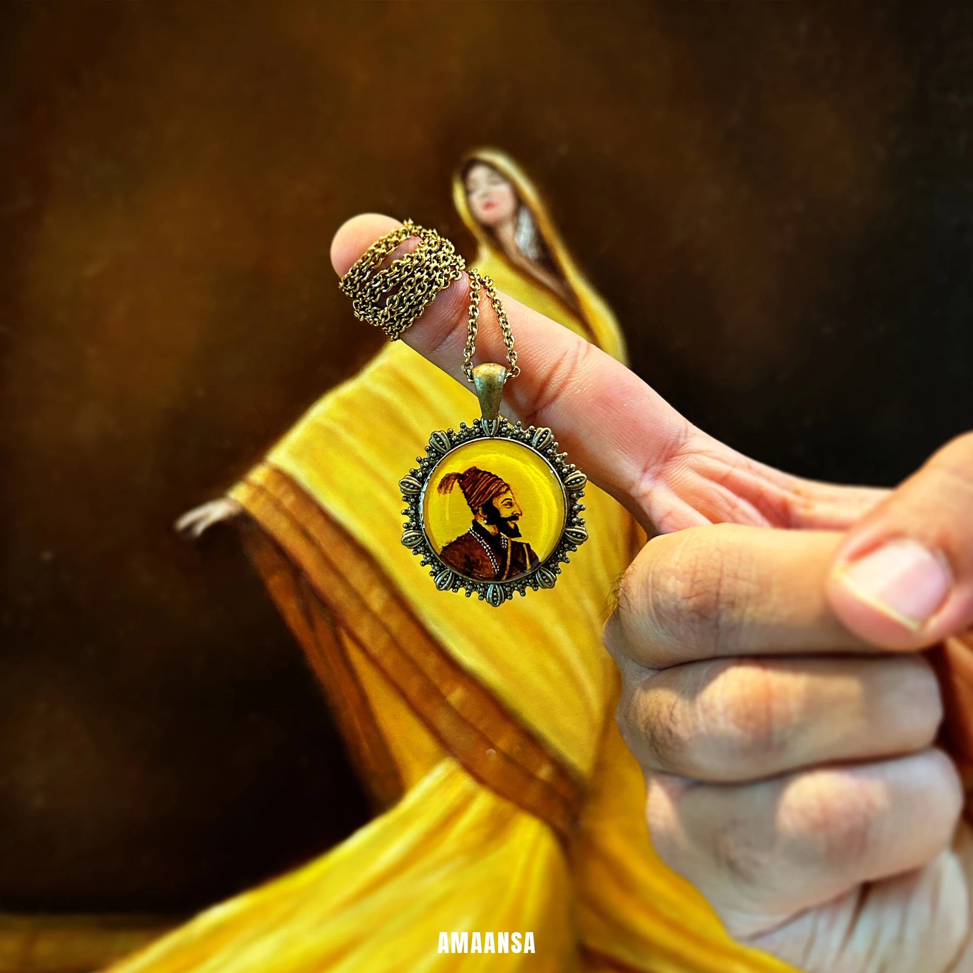 Chhatrapati Shivaji Maharaj Legacy in Miniature Pendant