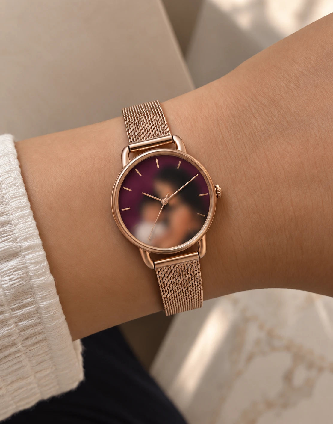 Custom Hand-Painted Watch Dial – One Face